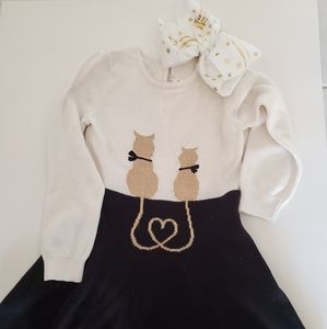 Cute cat print dress  👗